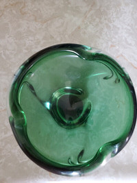 Vintage Murano Mid Century Green Glass Ashtray – The Stand Alone