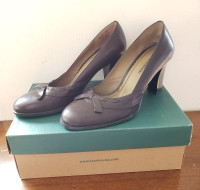 NEW Naturalizer Domani Leather Pumps, Brown, 7W