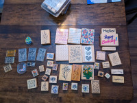 Rubber Stamp Lot: Stampin Up Clear Stamps Foam Stamps