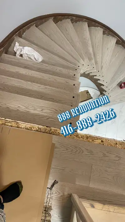 stairs refinishing and recapping , View more