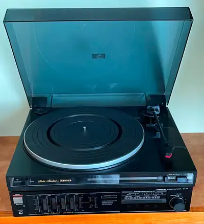 Vintage Fisher Stereo and Turntable, View more