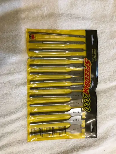 I am selling a set of SpeedBor2000 set of 13 bits. They are 1/4 inch to 1 inches Model 88894 They ar...