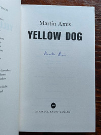 Signed Martin Amis, Yellow Dog, First Edition
