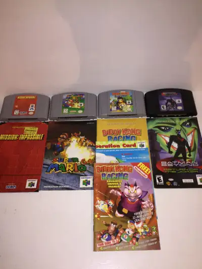 Nintendo N64 carts, View more