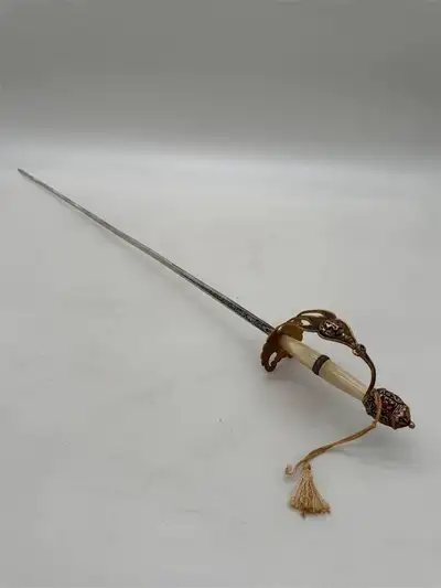 Vintage Steel Ornamental Spanish Rapier by Robert, View more