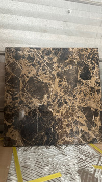 Luxurious Black and Gold Marble Ceramic Tile 30x30 centimeters. 
