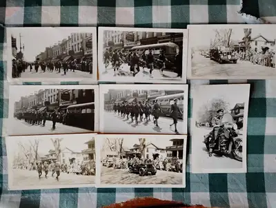 Original Photos WW2 Soldiers Parade St Paul St St Catharines, View more