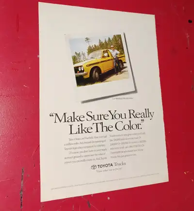 Une annonce originale de revue 1993, et mesure 8 x 11 pouces et en belle état. $4 pour envoyer... An...