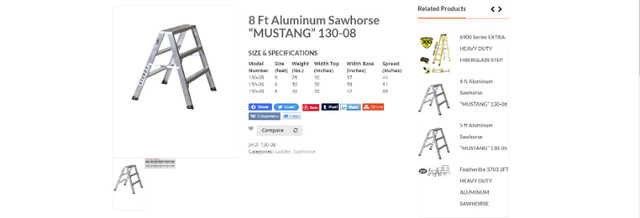 Sturdy Saw Horses for sale CHEAP! 3' 4' 6' 8'! in Ladders & Scaffolding in Calgary - Image 3