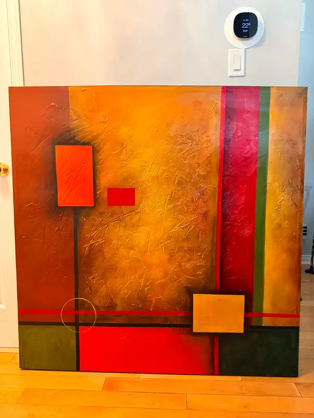 Large modern abstract wall art 4ftx4ft in Other in Kitchener / Waterloo - Image 3