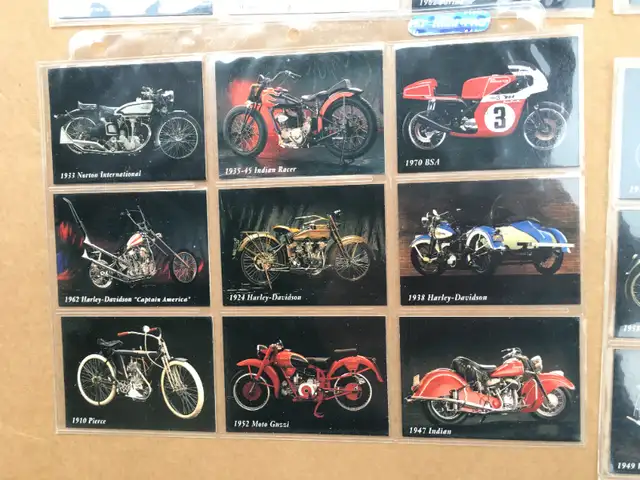 1993 Vintage Motorcycle 57 CARDS Set- Indian, Harley Davidson in Arts & Collectibles in Oshawa / Durham Region - Image 3