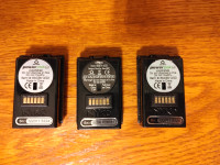 3 Black Xbox 360 controller Nyko battery pack 5$each.