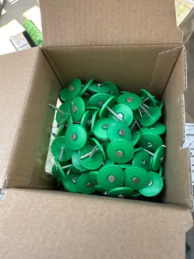 1” roofing cap nails , View more