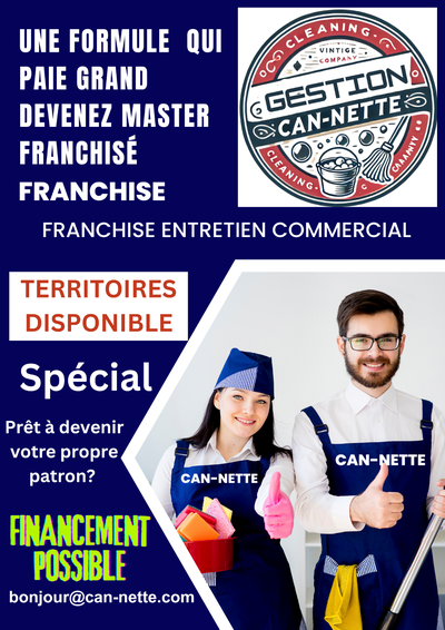 FRANCHISE Possédez votre territoire d'entretien commercial, View more
