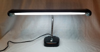 Desk lamp mcm black chrome metal goose neck model 4101 Taiwan