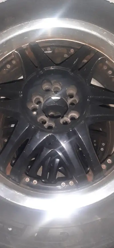 235/65/18 tires and rims used 1 season lots of tread left. asking $1200.00 neg