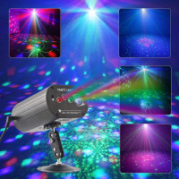 Laser Party Lights LED Projector RGB Stage Lights, Strobe Light,