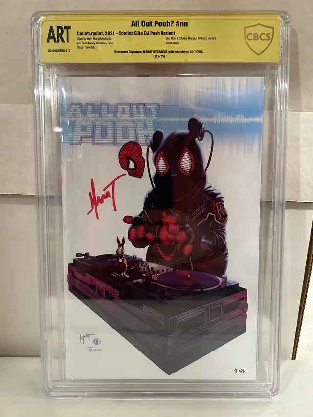 All Out Pooh? Comics Elite DJ Pooh Variant Signed) in Comics & Graphic Novels in City of Toronto - Image 2
