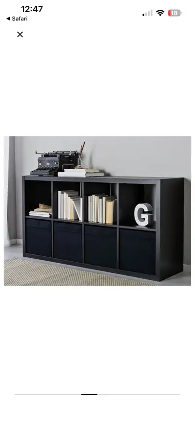 ikea bookcase black , View more