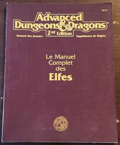 BDD - Donjons & Dragons - Le Manuel complet des elfes - Le