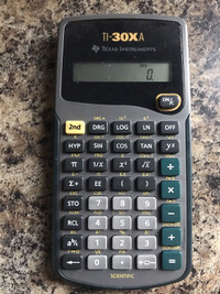 TI-30XA scientific calculator 
