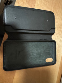 Genuine Apple iPhone X leather folio cases