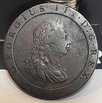 Rare 1797 Great Britain Penny "George III Cartwheel"