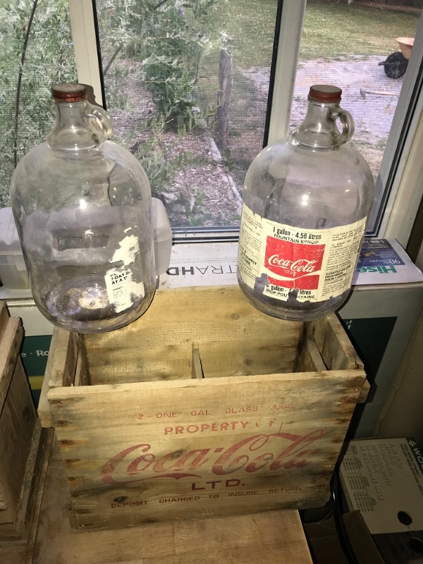 Old CocaCola Wooden Syrup crates and bottles Arts & Collectibles