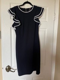 Like  New Tommy Hilfiger Navy Casual Elegant Dress Women Size 8