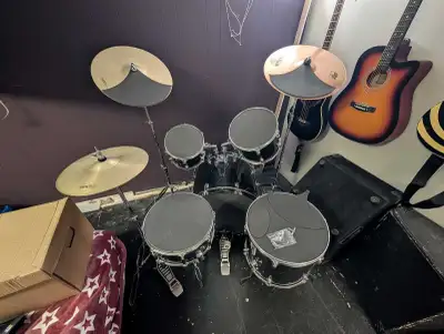 Drum set for trade for electric set , View more