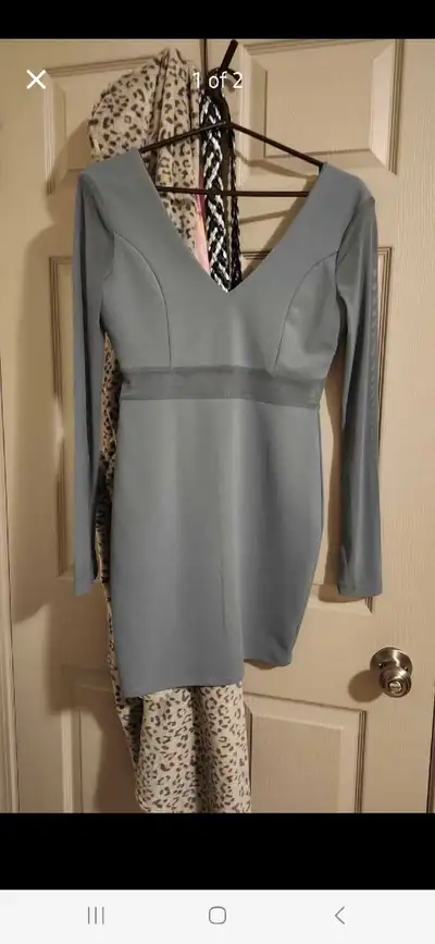 Long sleeve Sheer style dress, View more