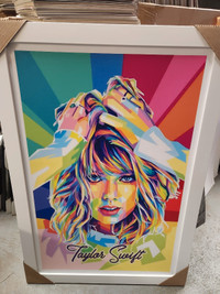 TAYLOR SWIFT TEXTURED PRINT 28X40 one left