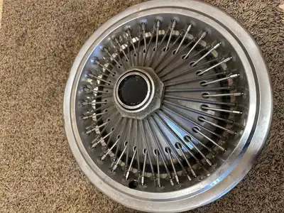 Pair of used 15 inch metal Mopar (Dodge/Chrysler) hubcaps. Maybe be able to deliver to the Sherwood...
