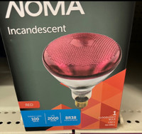 (1) NOMA FLOOD LIGHT BULB (red)) - New Condition