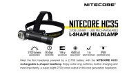 NITECORE HC35 2700 Lumen USB Rechargeable 21700 L-Shape headlamp