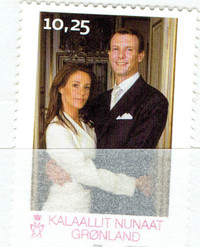 GRONLANDE. Timbre seul neuf "MARIAGE ROYALE", 2004.