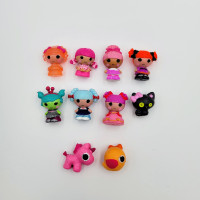 LaLaLoopsy Tinies Series 1 Set Of 10 Dolls And Pets Figurines To
