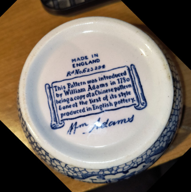 Vintage:  Antique William Adams English Pottery Trinket Jar in Arts & Collectibles in Oakville / Halton Region - Image 4