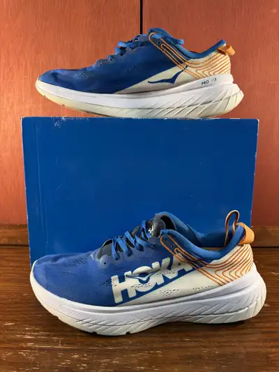 Hoka One Carbon X Blue/White Men’s Running Shoes Size US 10,5, View more