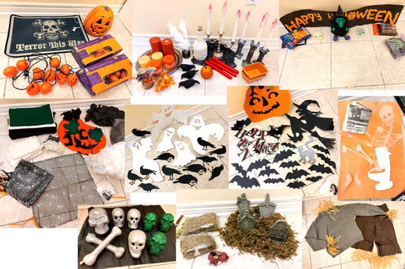 ENORMOUS LOT of HALLOWEEN DECOR see all photos! Holiday, Event