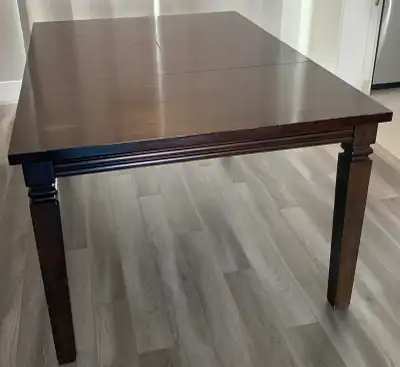 Dark Wood Extendable Dining Table, View more