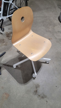 Ikea desk chair - Maple and white