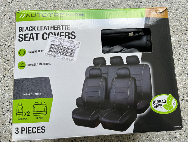 AutoTrends Faux Leather Complete Seat Cover Set in Other Parts & Accessories in Oakville / Halton Region