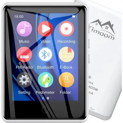 Timoom mp3 player Bluetooth digital/‘exteur mp3 (white), View more