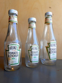 3 Formats de Bouteilles Ketchup Heinz Vintage - Années 50-60s