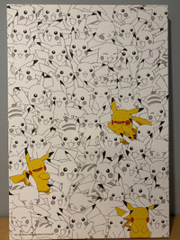 Pikachu Pokemon Canvas Art Frame
