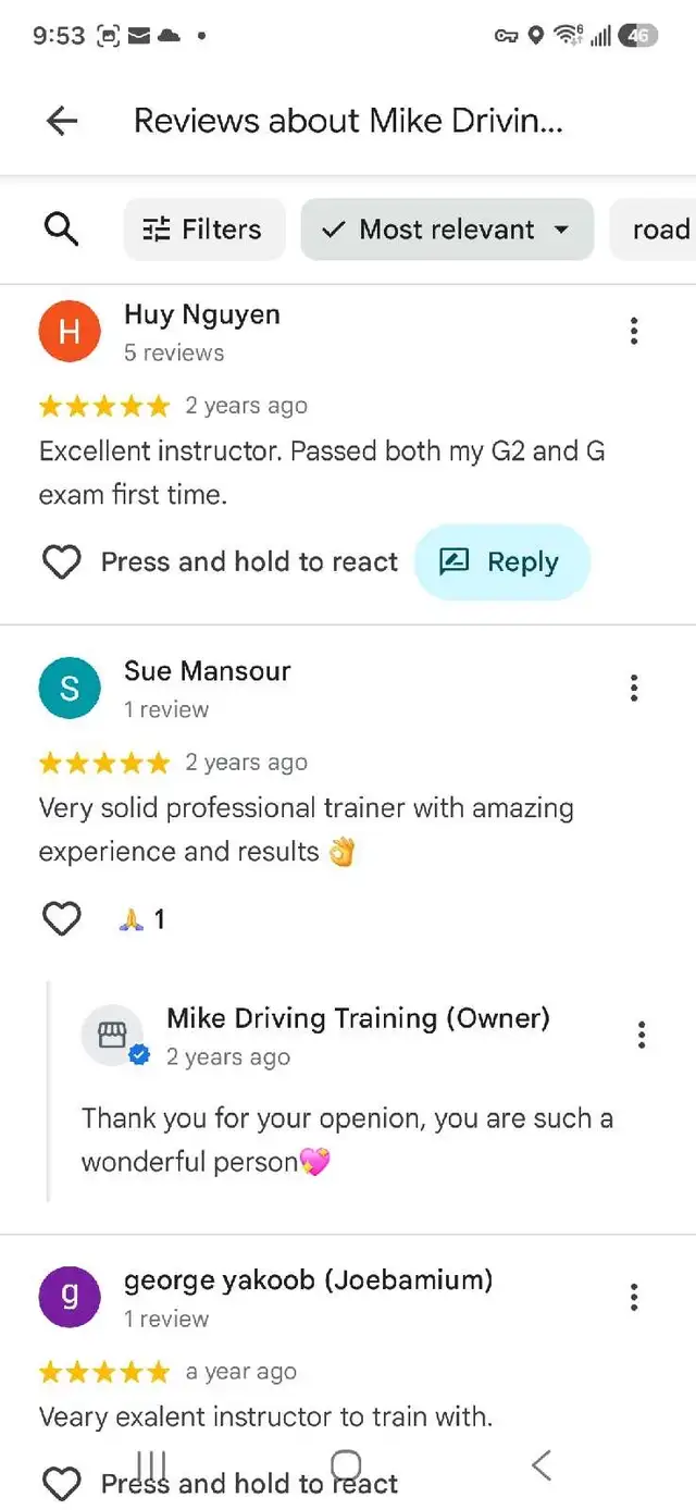 MIKE DRIVING TRAINING- PRIVATE CERTIFIED DRIVING INSTRUCTOR563812262719662089