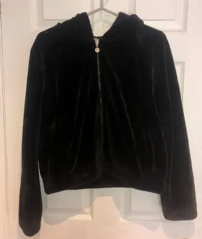 Urban Planet SMR Women’s Black Velvet Zip Up Hoodie, View more