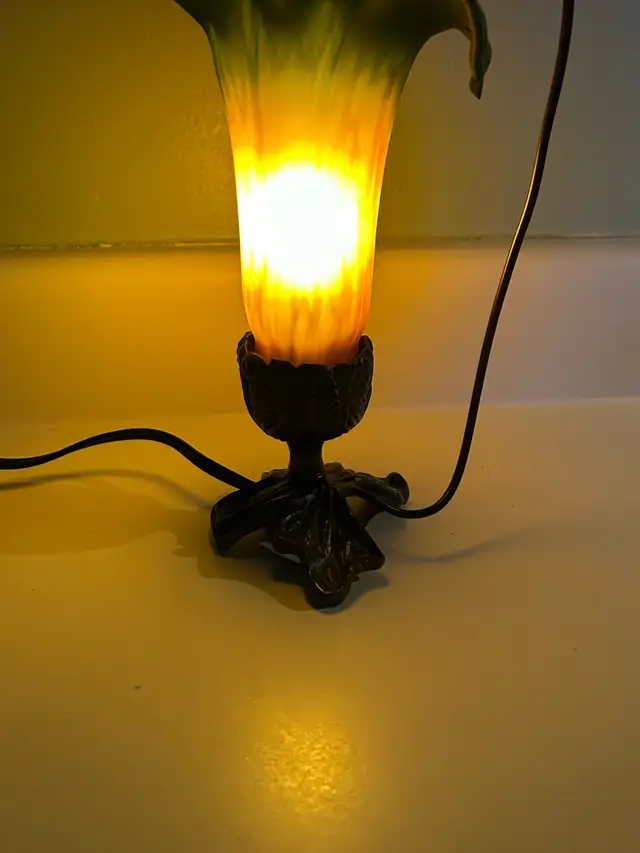 Tiffany Style Tulip Glass Lamp Shade With Humming Bird in Indoor Lighting & Fans in Oshawa / Durham Region - Image 7