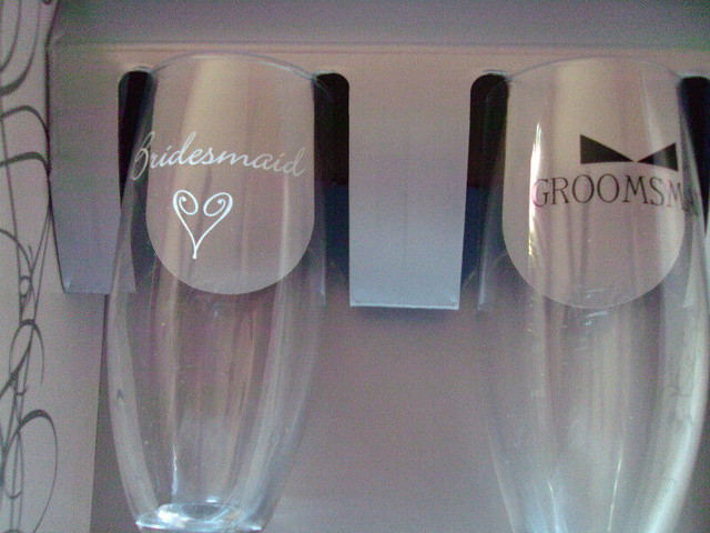 HORTENSE B. HEWITT BRIDESMAID & GROOMSMAN CHAMPAGNE FLUTES in Arts & Collectibles in Mississauga / Peel Region - Image 4